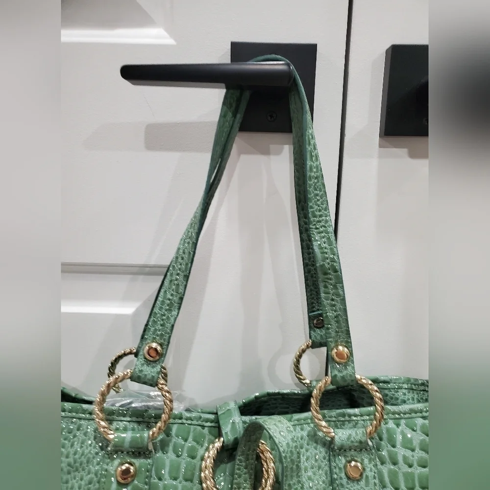 Ivanka Trump Croc Simulated Leather Tote - Picture 4 of 14